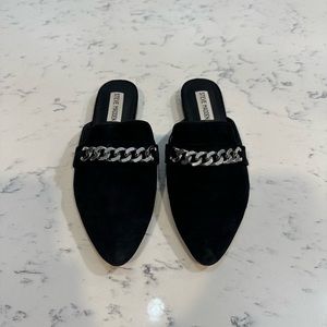 STEVE MADDEN Tylee size 7.5 suede leather pointed toe slip-on mule